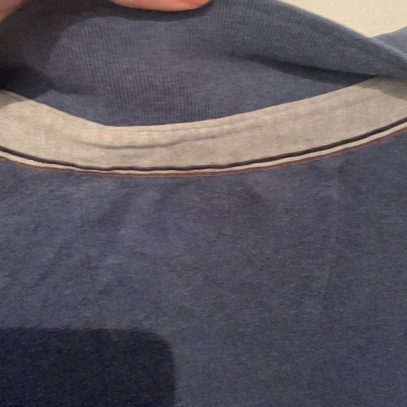 Ultra Soft Pure Cotton Long Sleeve Blue Polo from Black Brown 1826 SZ XL - Picture 7 of 7